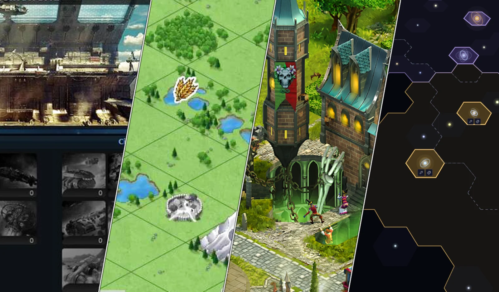 The Old Light galaxy map, a slow strategy game you check between other things