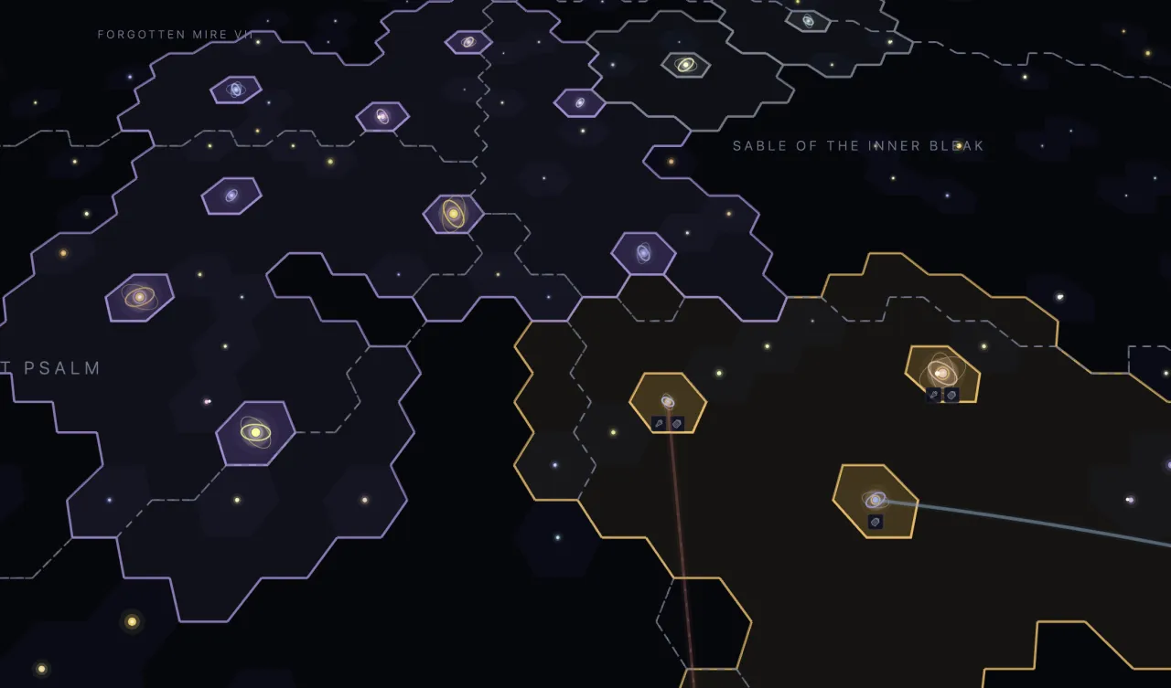 In-game map showing your empire's border meeting a rival empire's territory